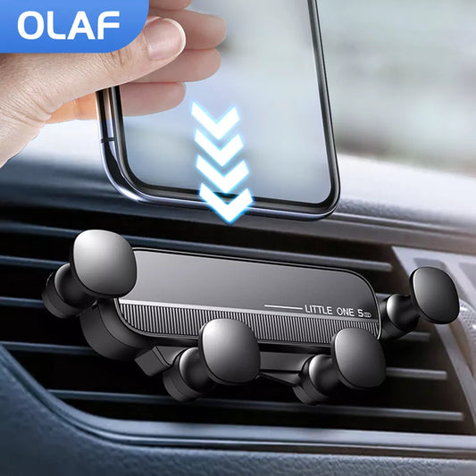 Gravity Car Phone Holder Air Vent Clip (iPhones &  Samsung)